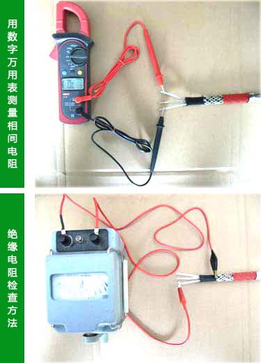 自控温电草莓视频网址下载带绝缘电阻的简易测试方法(图1)